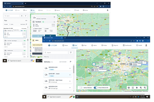 SureCam View Software Screens