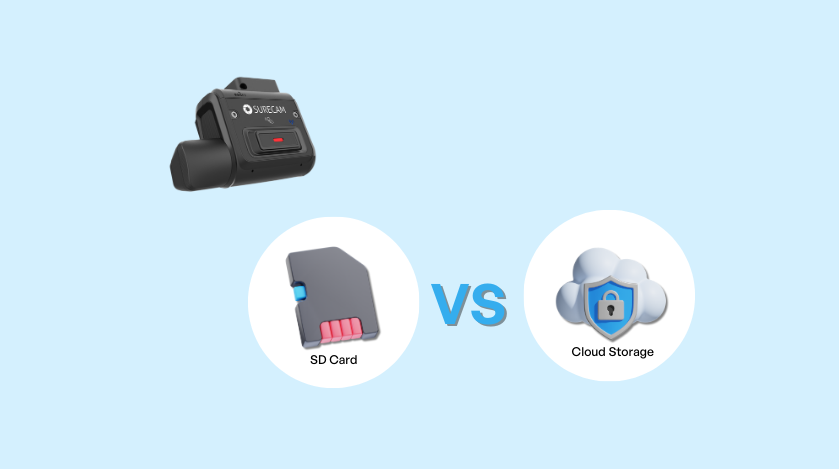 sd card vs cloud storage for fleet dash cams